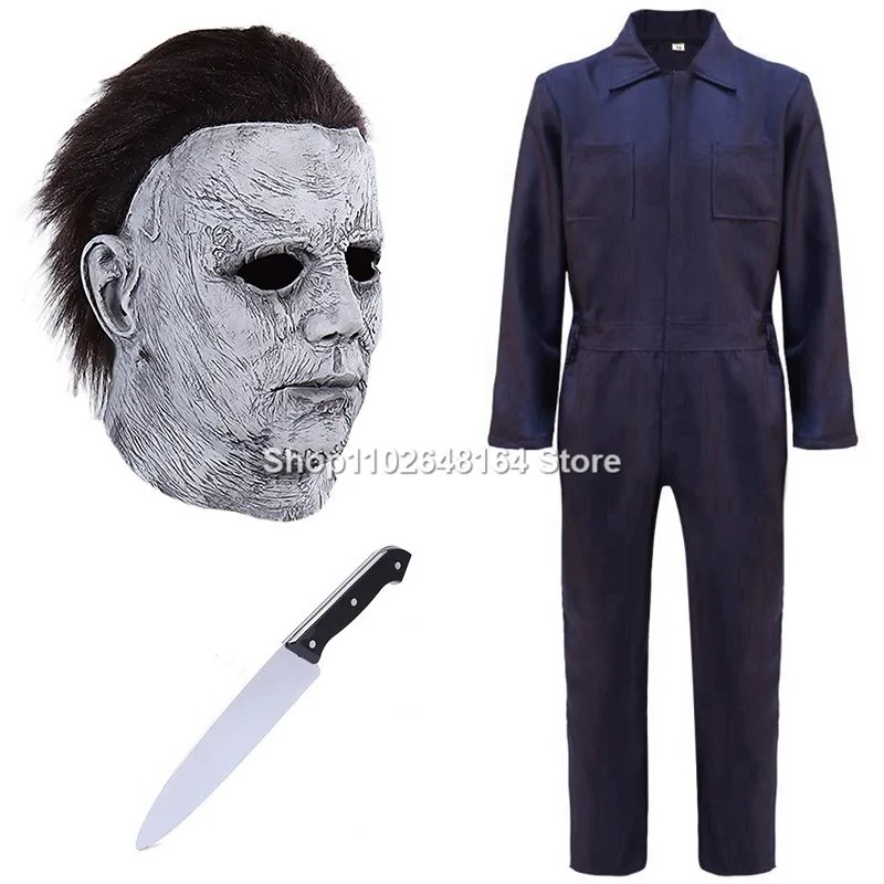 Halloween Michael Miles Killer Mask Cosplay Horror Bloody Latex Masks Helmet Carnival Masquerade Party Costume Props