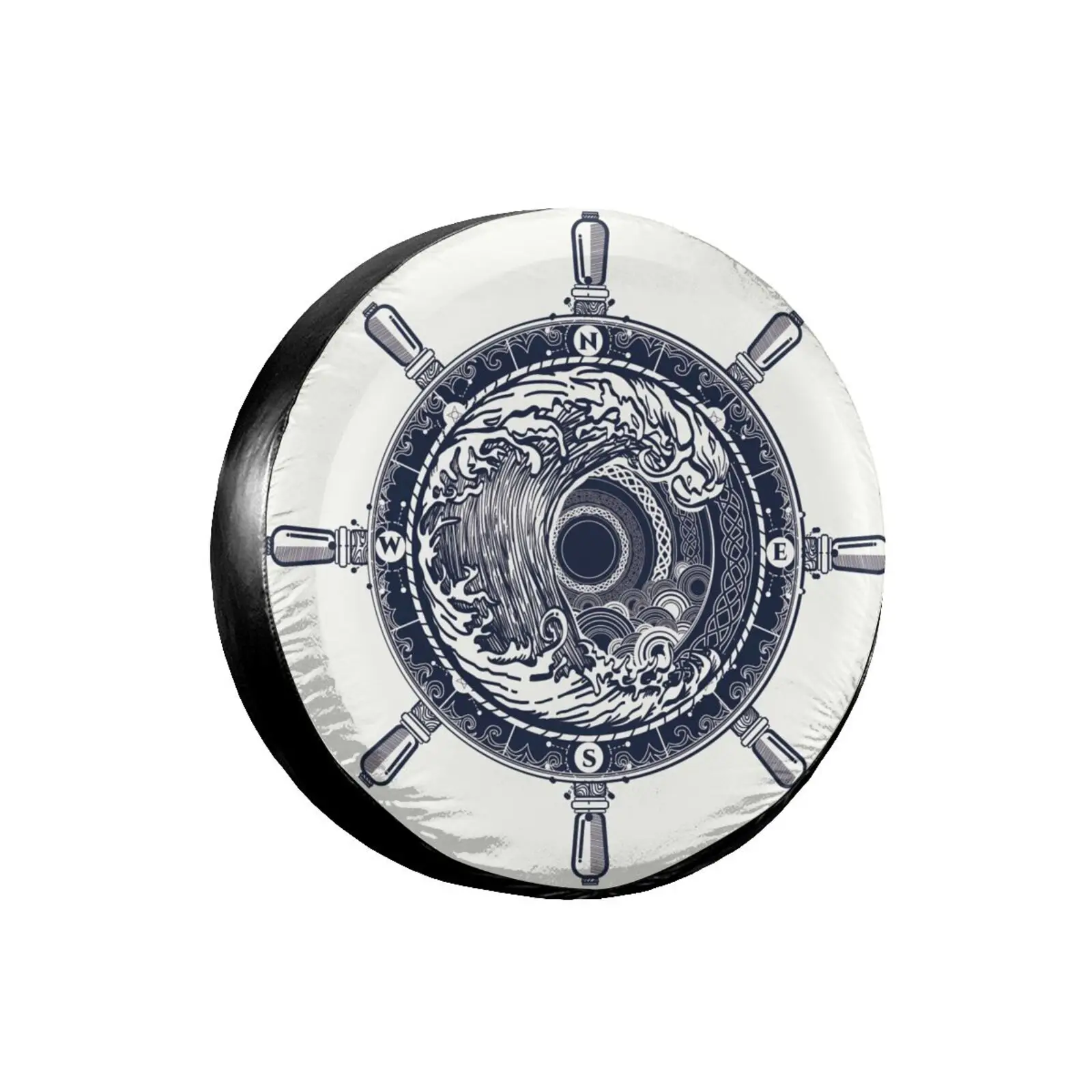 

3D Printed compass Spare Tire Cover Waterproof Dust-Proof UV Sun Wheel Tire Cover