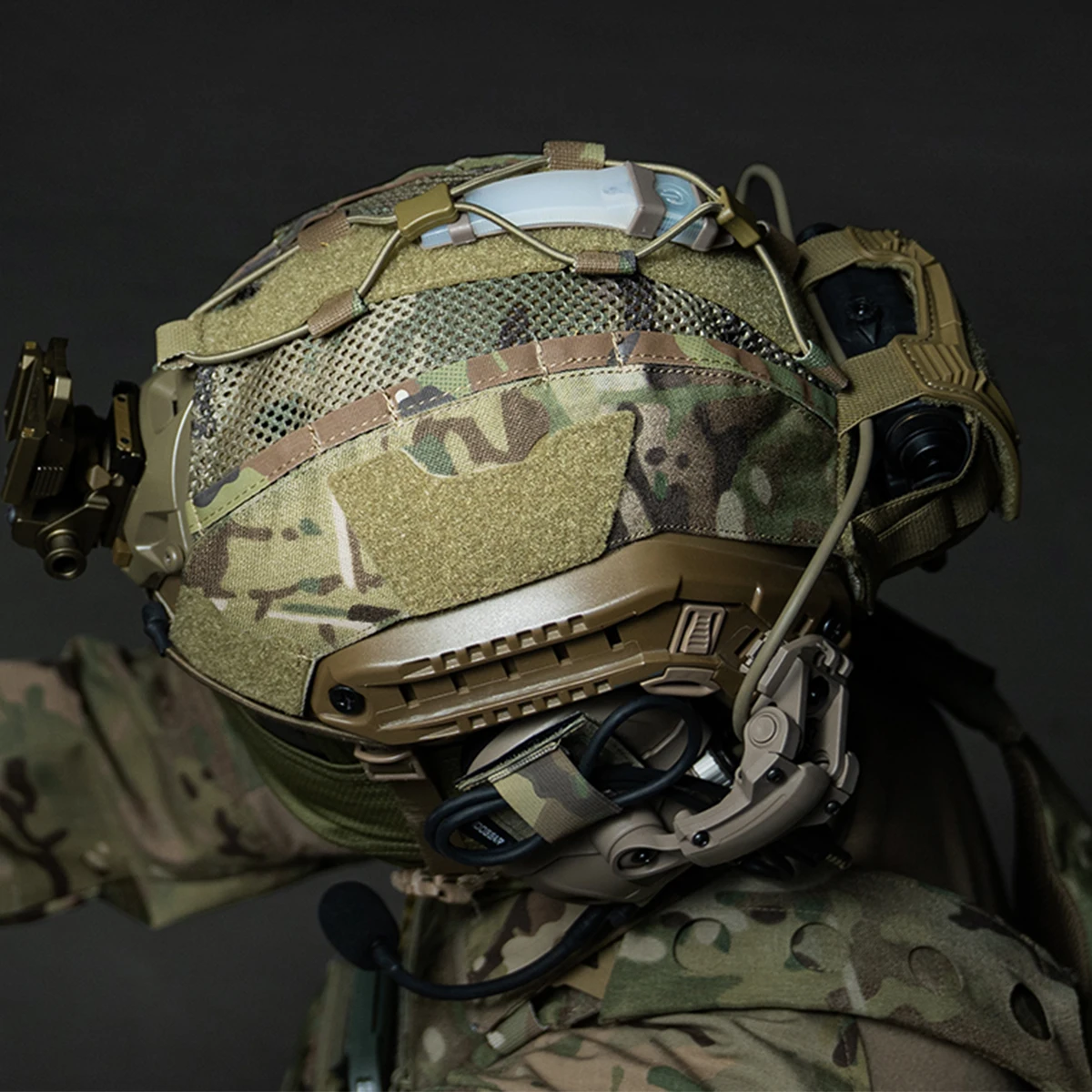 Tactical Helmet Multifunctional Helmet Cloth, Helmet Nylon Weight Bag, Night Vision Device Battery Box Protective Cover