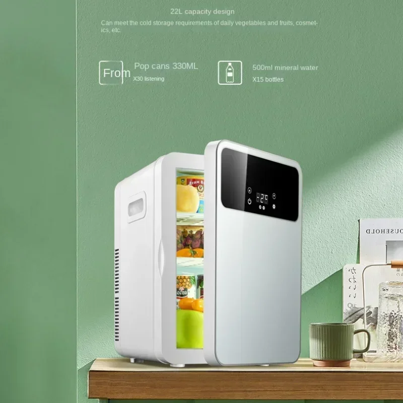 Portable Refrigerator, Mini Mini Refrigerator, Dual Purpose Cold and Warm Car and Home Refrigerator, Cosmetic Preservation Box