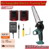 21V Electric Pruning Saw Portable Rechargeable Chainsaw Wood Spliting Chainsaw Woodworking Tool For Orchard Branch Garden Clip 1