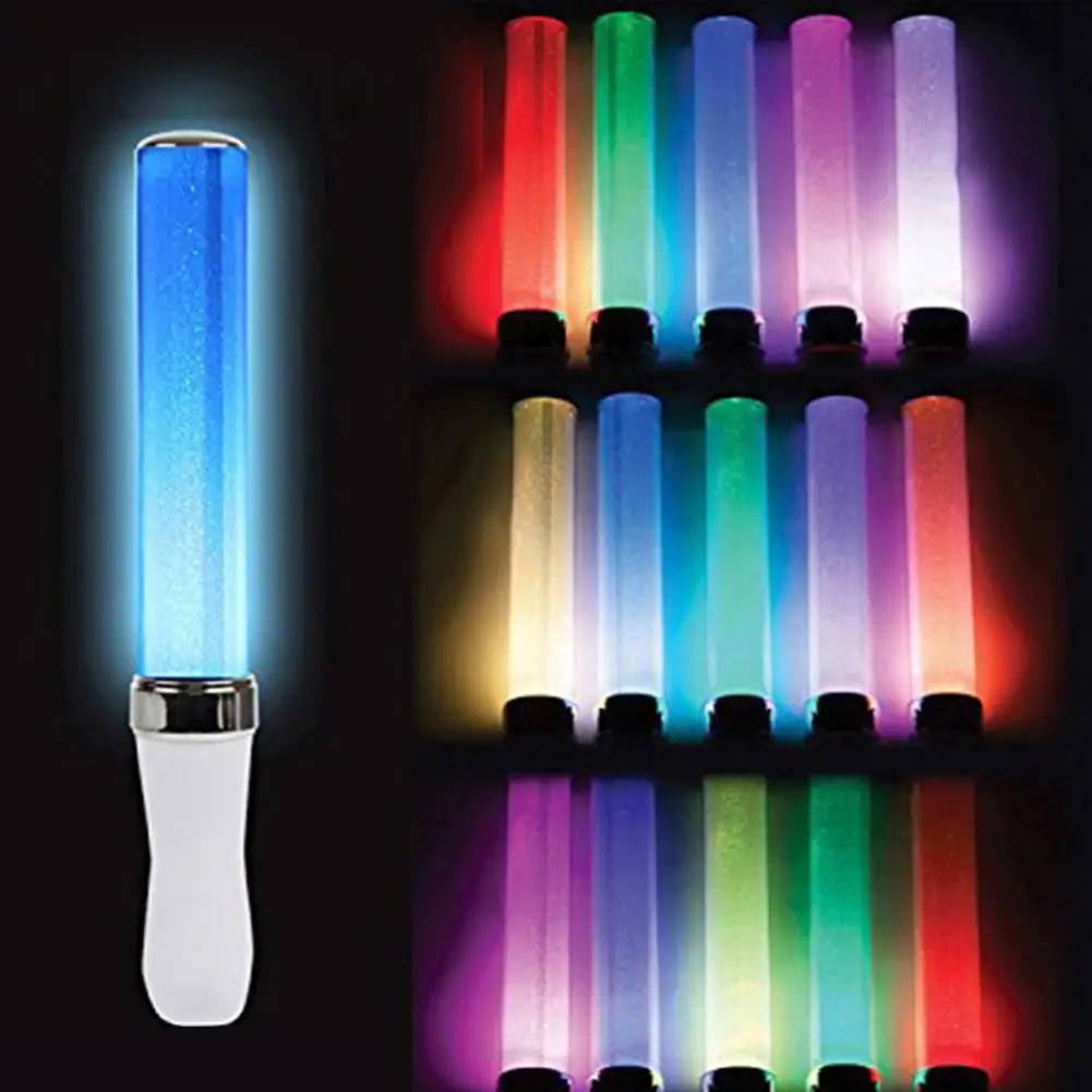 glow sticks 1pc Battery Powered Light Stick 3W 15 Colors Change LED Glow Stick For Vocal Concerts Parties Wedding Fluorescent Camping Decor