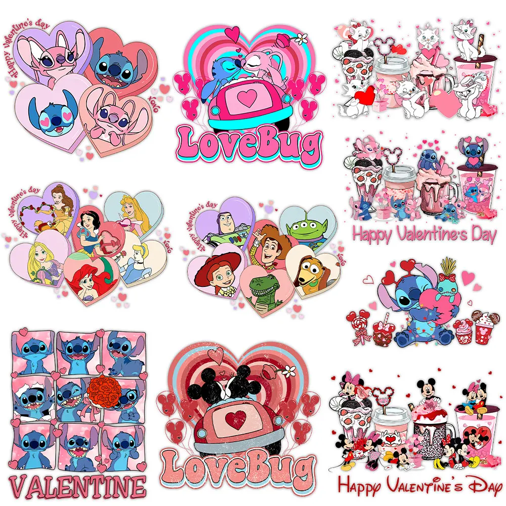 Happy-Valentine-s-Day-Love-Iron-on-transfers-Decals-for-Clothes-Heat ...