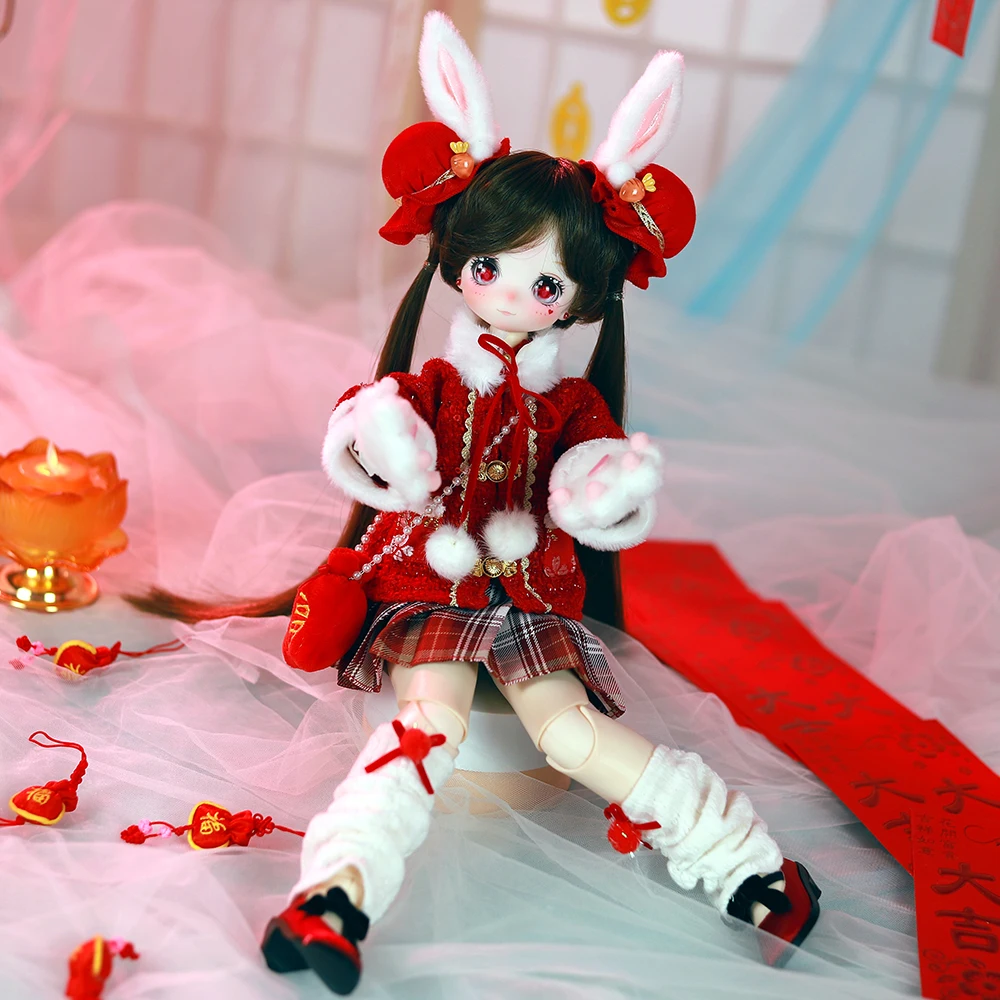 Dream Fairy 1/4 Doll New year style 16 Inch Ball Jointed Doll Full Set Including Hat Outfits Shoes Kawaii BJD MSD for Girls 2