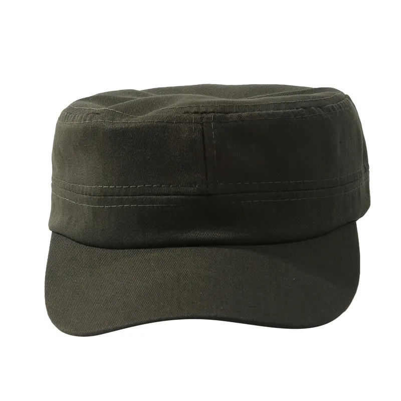 1 Stück Modische Unisex-Mütze in Fünf Farben, Verstellbar, Klassischer Stil, Schlichte Flache Vintage-Armeemütze, Kadetten-Militärpatrouillenmütze – Detail 30