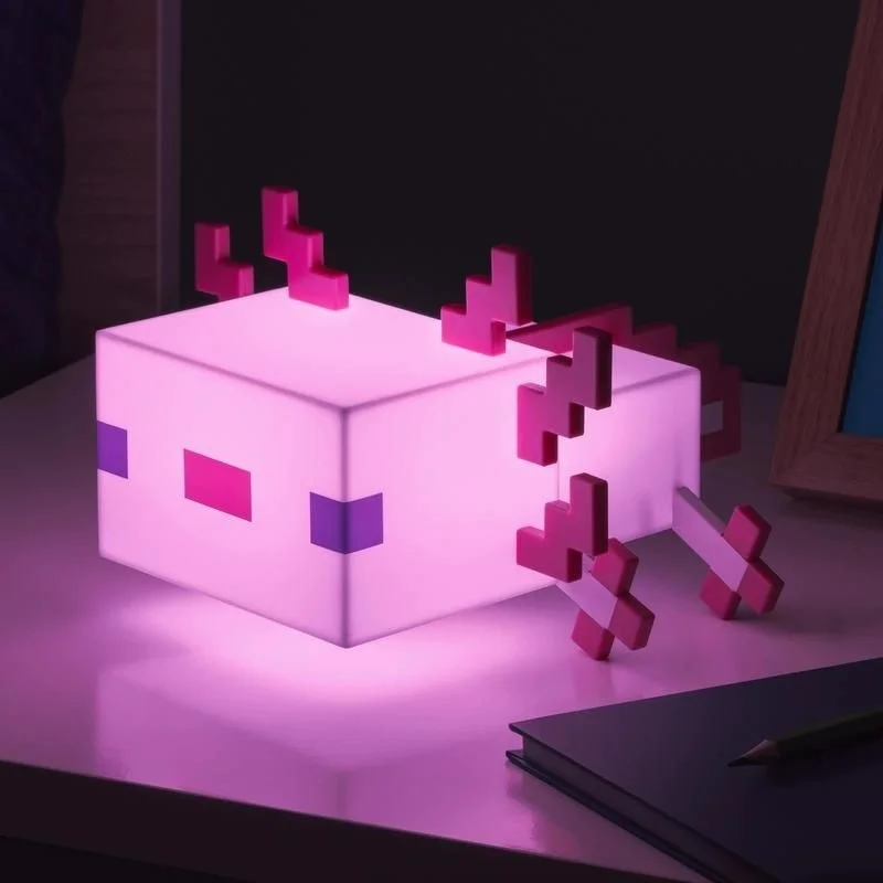 Minecraft My World Game: New Winter Edition Newt Bedhead Night Light Variable Five Color Toy Doll Model Gift Gift