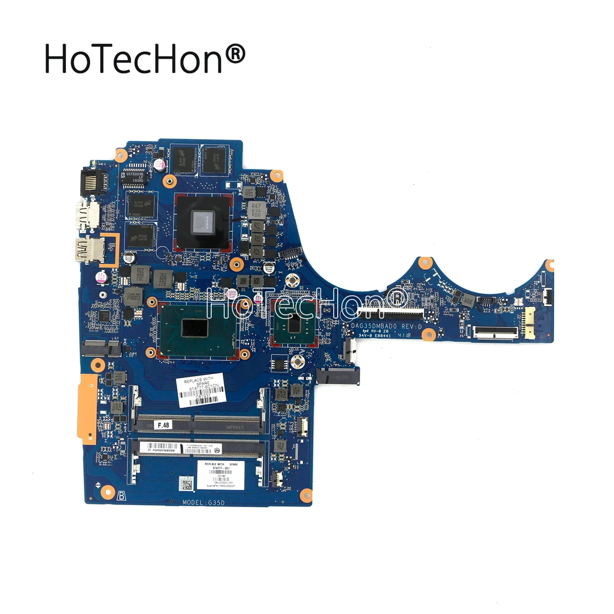 

914777-601 L07228-601 ноутбук DSC материнская плата DAG35DMBAD0 w/ i5-7300HQ + GTX 1050Ti V4G для HP Omen 15-BC 15-AX TPN-Q173