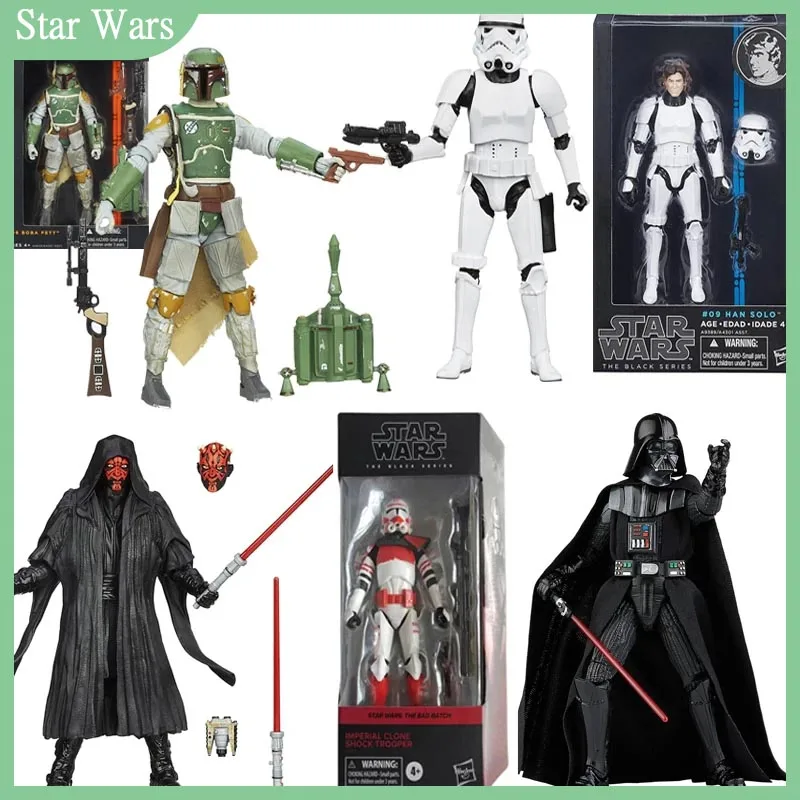 

Star Wars Black Series Toys Imperial Stormtrooper Action Figures Boba Fett Clone Trooper Clone Captain Collection Toys Kids Gift