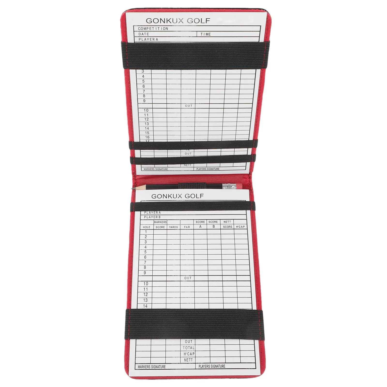 

Fashion Points Record Book Golf Balls Score Recording Notebook Pu Scoring Supplies