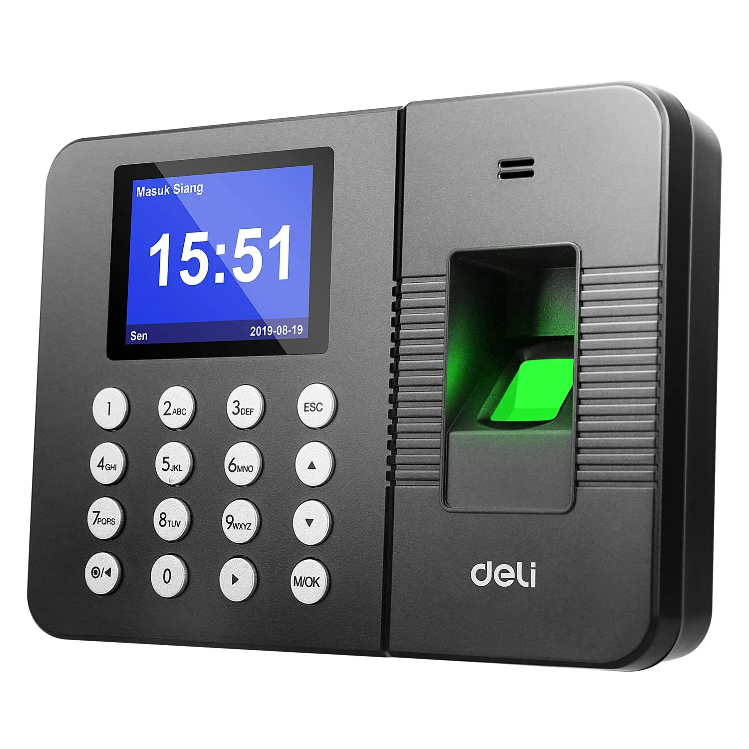 fingerprint attendance machine Deli Fingerprint Time Attendance System Biometric Clock Recorder Employee Recorder Management Device E3960