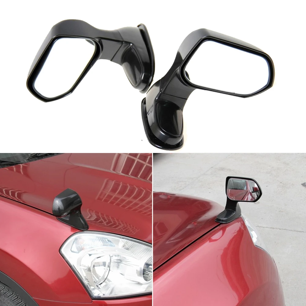 2PCS 4x4 UTE Car Hood Blind Spot Mirror Side View Mirrors