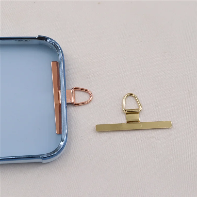 Universal Sturdy Metal Phone Lanyard Gasket Patch Cellphone Hanging Strap Gasket Replacement Lanyard Safety Connect Piece Clip