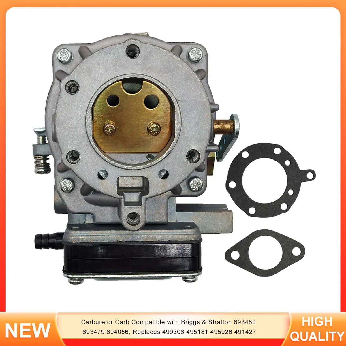 

Карбюратор совместимый с Briggs & Stratton 693480 693479 694056, заменяет 499306 495181 495026 491427