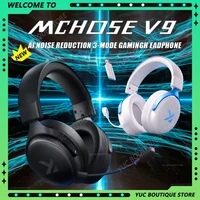 MCHOSE V9 Pro Music Gaming Headphones 3-mode Wireless Noise Reduction Mic Custom Music Office Earphone E-sport Pc Accessories 1