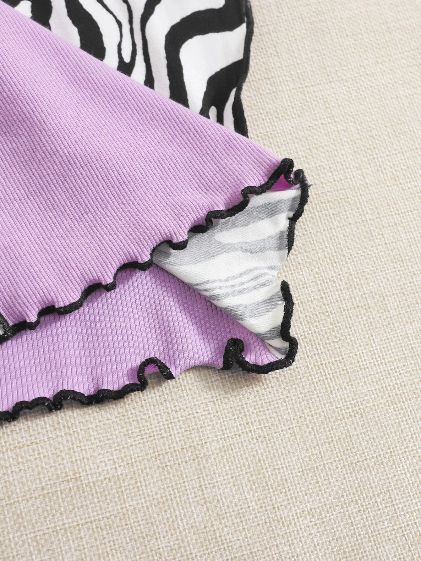 women's bra Women's Purple Y2K Zebra Stripe Printed Vest Top Summer Lettuce Trim Sleeveless Crop Tank Top Streetwear Harajuku Tee Shirt 2022 sexy camisole