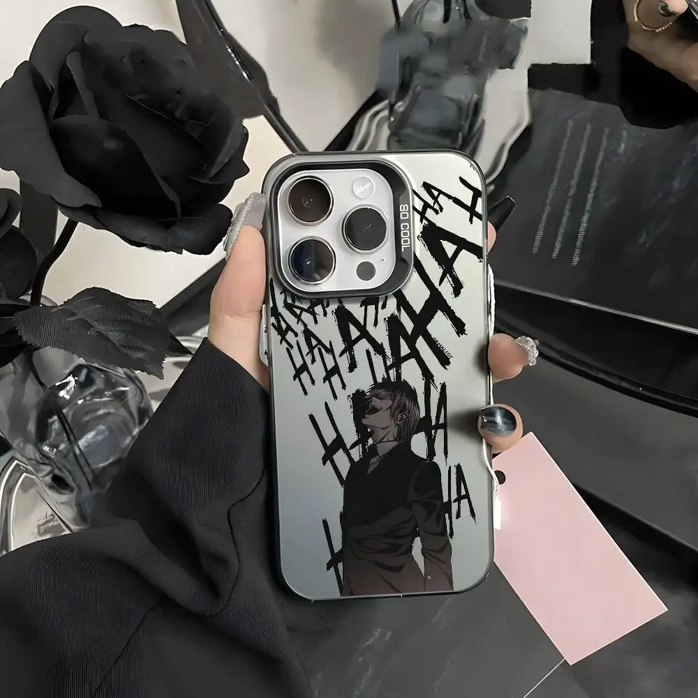 Aurora Multicolor Matte Metallic Phone Case with Light D-Death N-Note Design