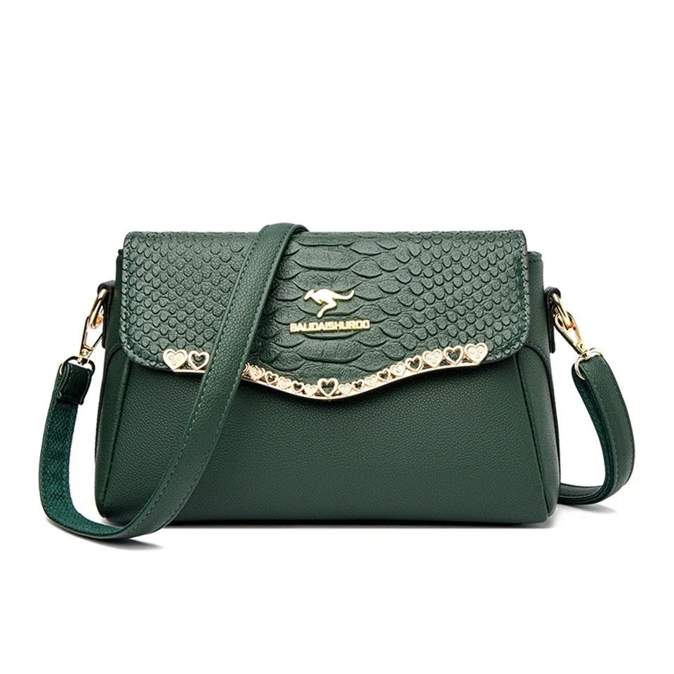 thumbnail image 1 of Nuevos bolsos y carteras retro para mujer, bolsos cruzados de cuero de alta calidad, bolsos de mensajero casuales de diseñador de lujo para mujer, 1 of 5