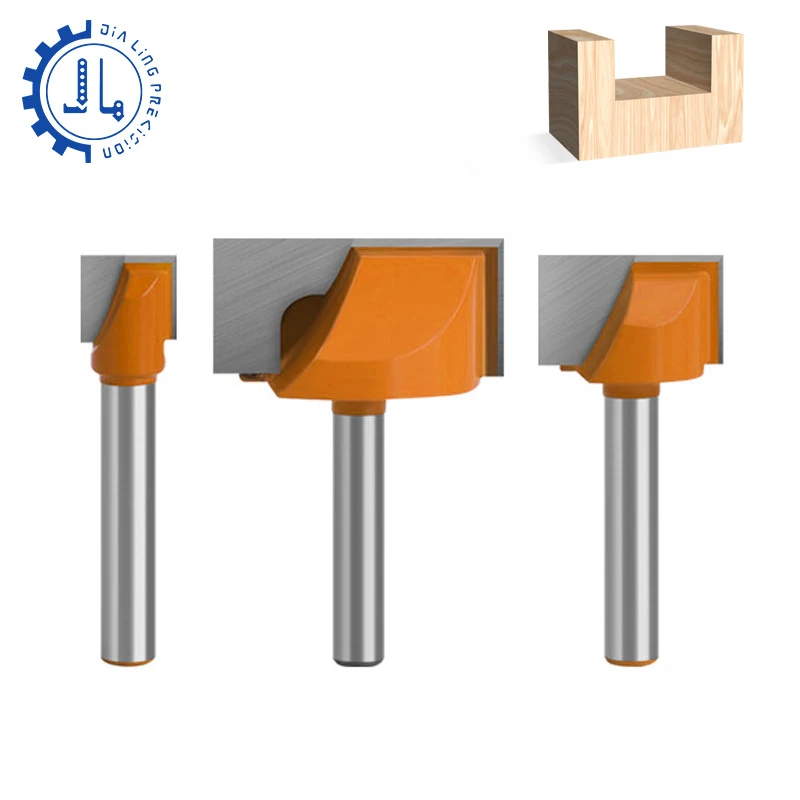 Wood Router Bits 6mm Shank Router Bit Set for CNC Cleaning Bottom Bit Milling Cutter 8mm for Woodworking