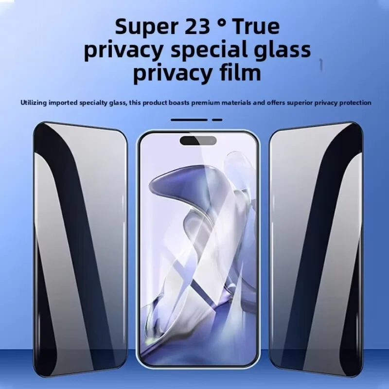 Dual Privacy Screen Protector with Easy Install for Smartphones - Anti-Peeping Film and Auto Dust Removal Kit