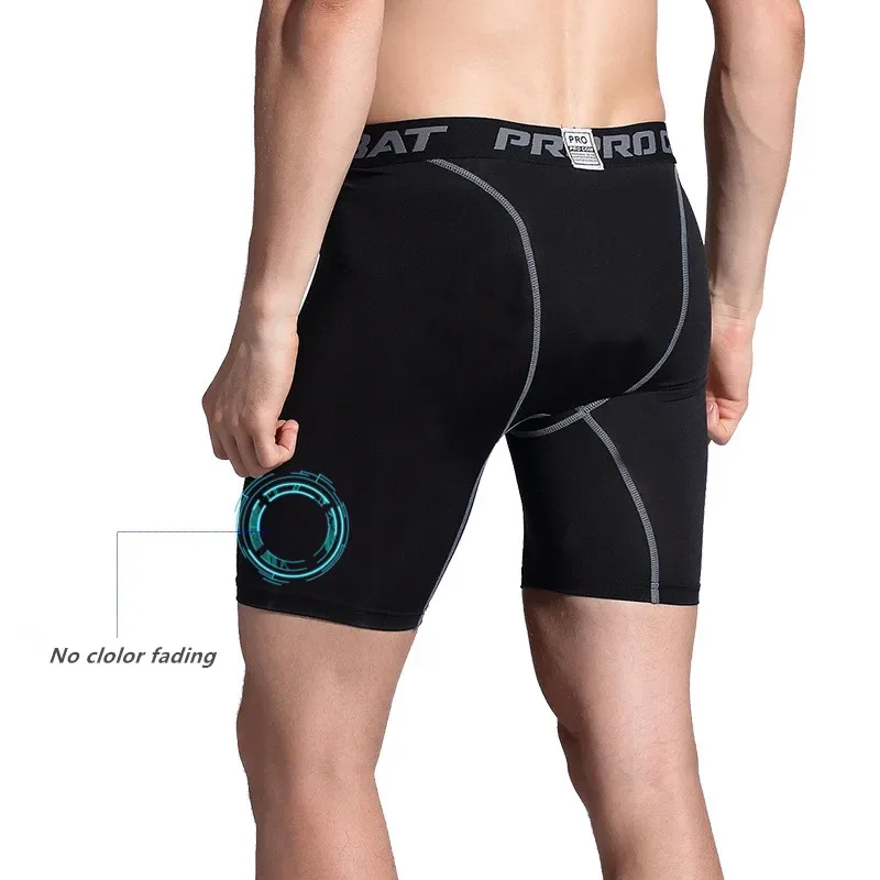 Skinny Fitness Mens Compression Sports Gym Under Base Layer Running Tights Quick-Drying Shorts Trainning Riding Male 3XL Shorts 5