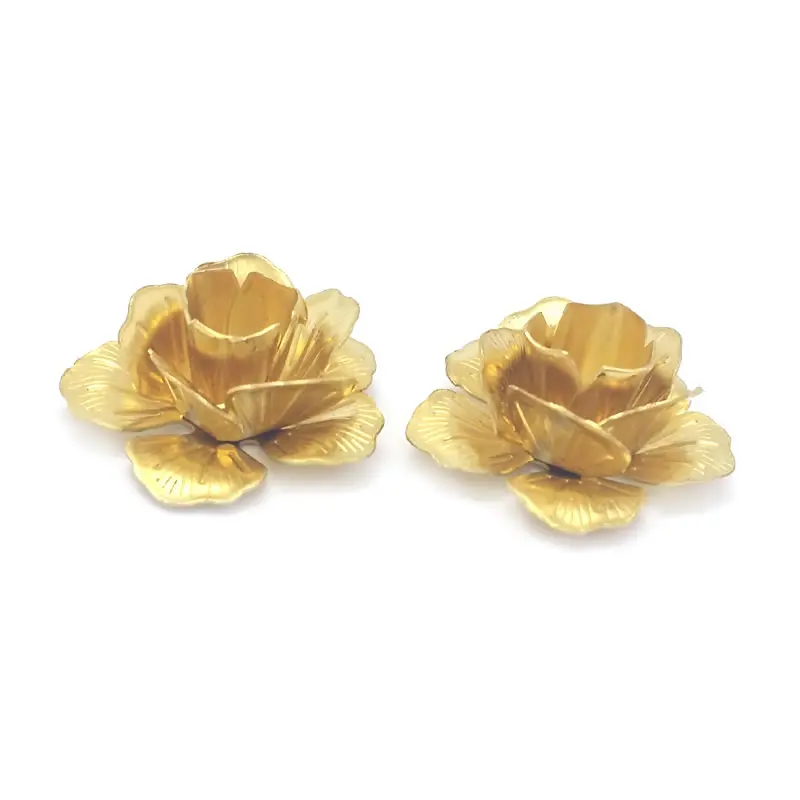 Elegant Brass 3D Multi-layer Flower Jewelry Making Supplies