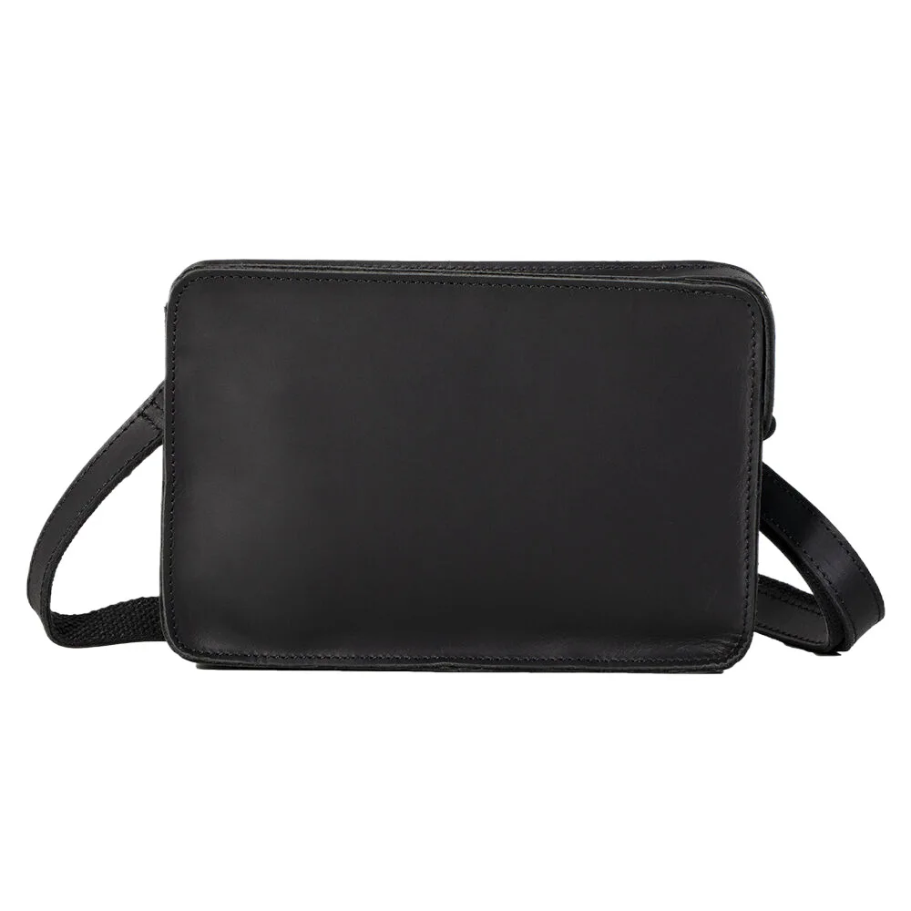 Vintage Leather Crossbody Shoulder Bag for Men