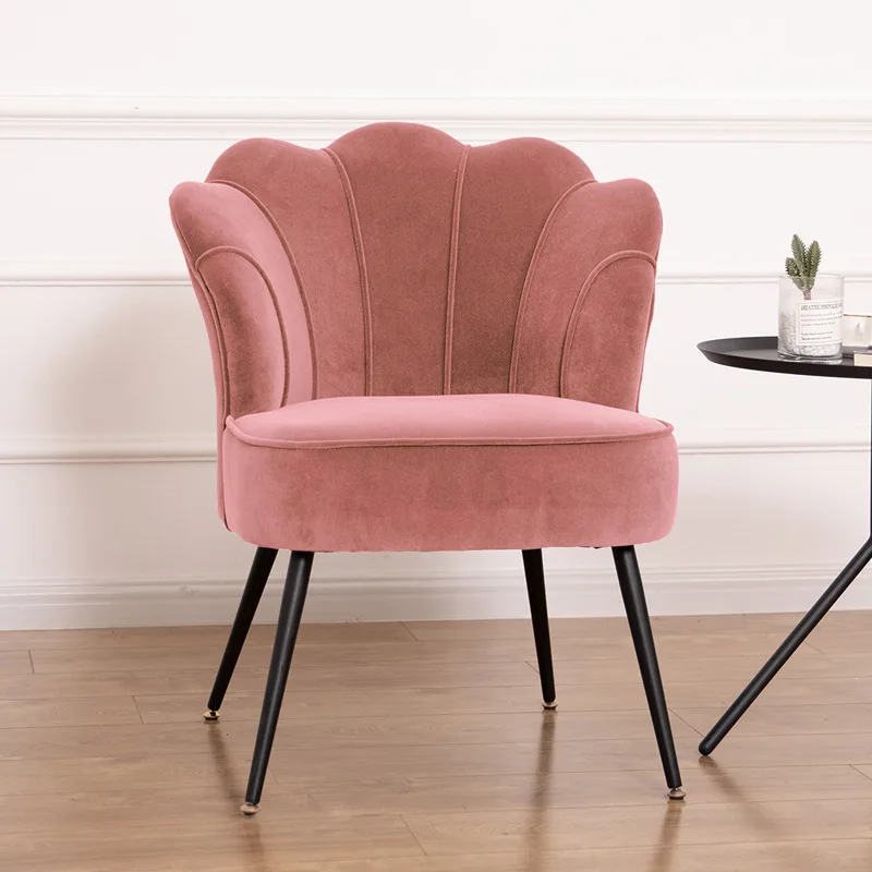 Dining Chair Modern Minimalist Fabric Chair Nordic Backrest Light Luxury Dining Room Living Room Table and Chair
