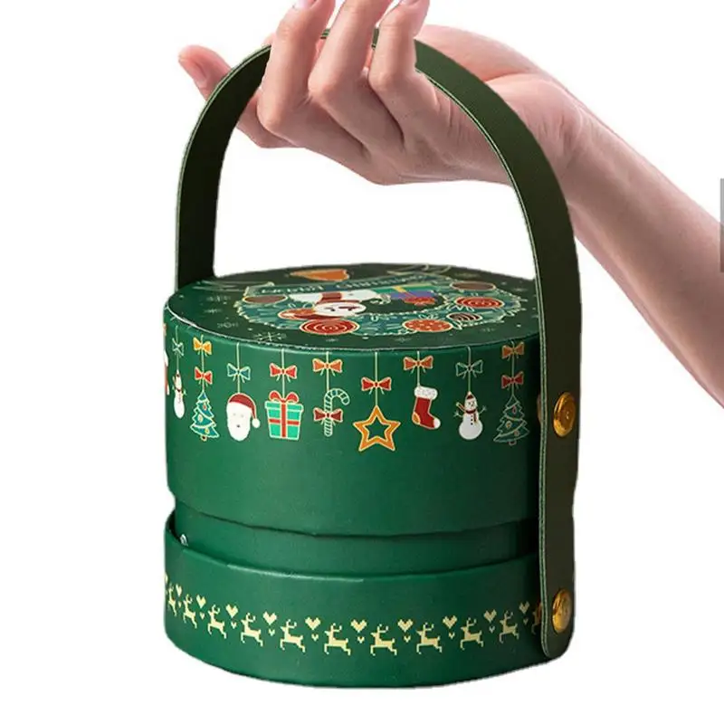 

Рождественская декоративная подарочная коробка, коробка для хранения, украшение для рождественских подарков, ручная дизайнерская Рождественская коробка для печенья, конфет