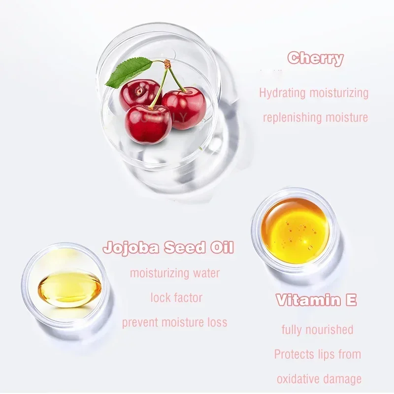 3g South Korea Lip Sleep Mask Night Sleep Maintenance Moisturizing Lips Gloss Bleach Cream Nourishing Lips Care Cherry Lip Balm 6