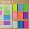 50 Sheets Stickers Transparent Sticky Notebook Pads Notepads Clear Bookmark Read Book Stationery School Supplie 2