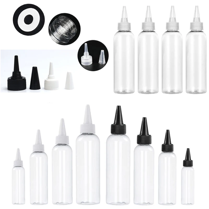 

10Pcs 10ml/20ml/30ml/50ml/100ml Empty Plastic Glue Organizer Dropper Bottles Refillable Squeeze Liquid Flux Ink Glue Containers