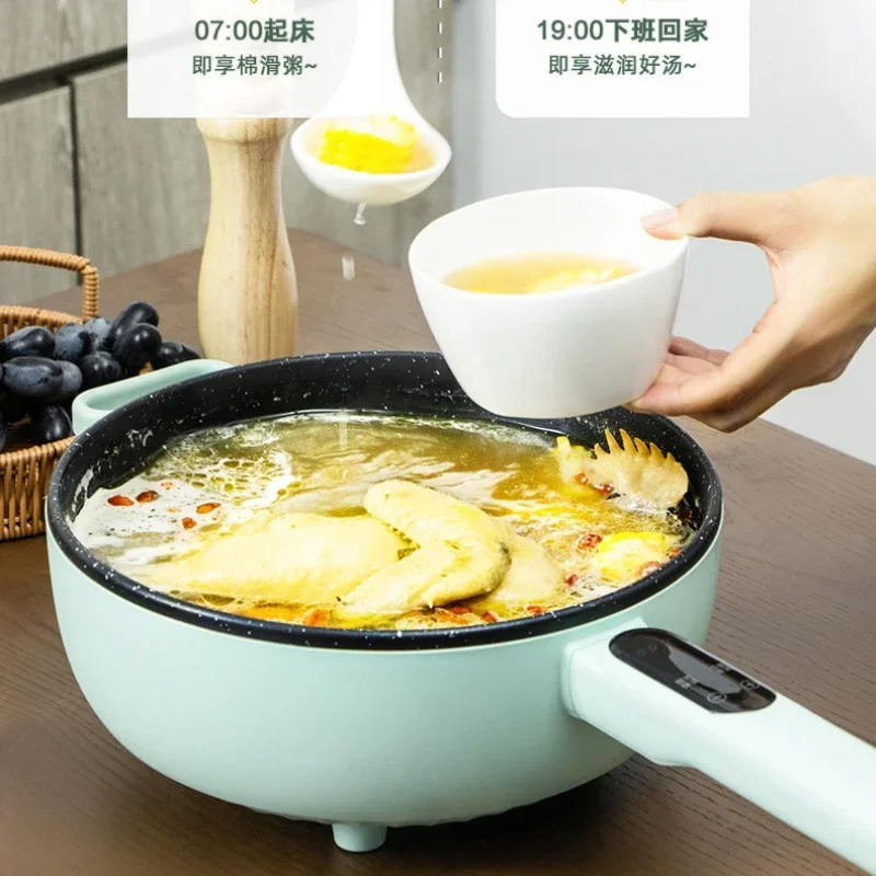 electric cooking wok multi-functional household steaming frying frying hot pot electric wok all-in-one pot plug-in non-stick pan 5