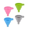 Folding Silicone Funnel for Filling Bottles Kitchen Silicone Funnel Food Grade TPR Collapsible Funnel Kitchen Gadgets Oil Filler 6