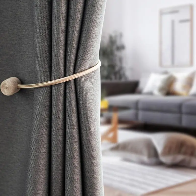 Magnets Curtains Clamps 2Pc Curtain Holder Tieback Magnetic Clips Hanging Balls Tie Back Window Draperies Accessories curtain clips curtain accessories curtain tiebacks magnetic curtain hook