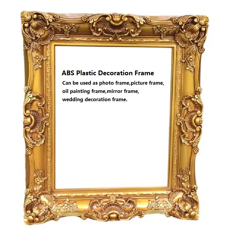 

European Style Carved Flower ABS Plastic Decoration Frame