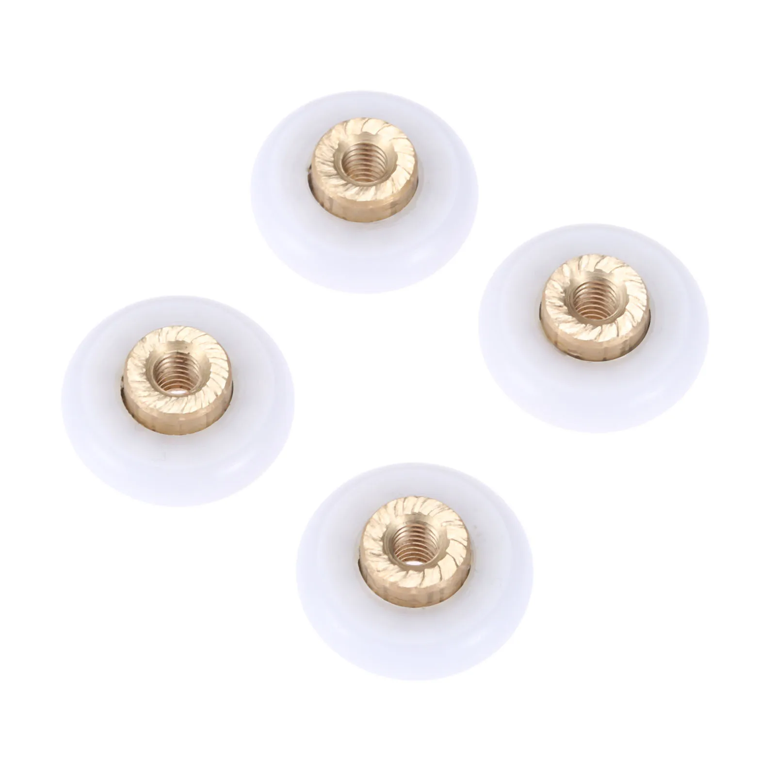 4Pcs 18mm Dia Sliding Shower Door Replacement Wheel Roller Casters Furniture Castors Runners Wheels for Shower Enclosures Runner shower door rollers sliding door roller shower room rollers