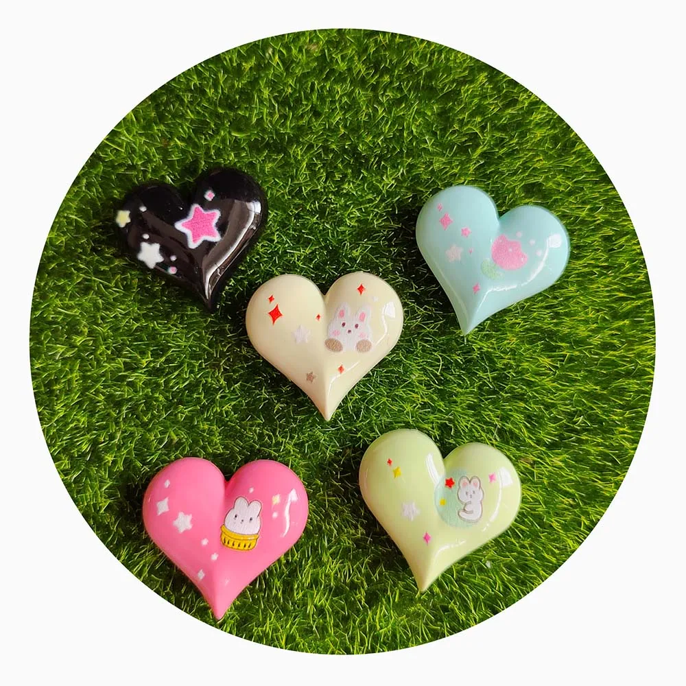 

Kawaii каучуковый бант в форме сердца, поделки «сделай сам» с плоским основанием, кабошон, скрапбукинг «сделай сам», аксессуары для рукоделия