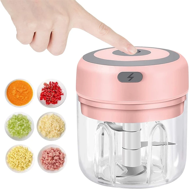 Electric Kitchen Chopper Garlic Masher  100/250ml Mini Electric Chopper  Garlic - Fruit & Vegetable Tools - Aliexpress