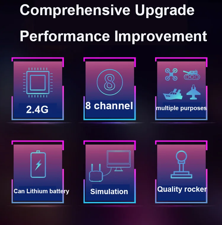 Comprehensive Upgrade Performance Improvement 2.4G channel multiple purposes Can Lithium battery Simulation Quality rock