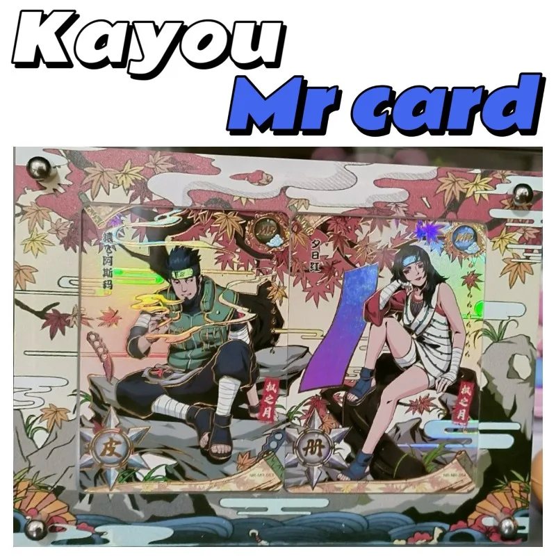 KAYOU 나루토 MR 카드 51-54 시리즈 카드 Uchiha Sasuke Hyuga Hinata Uchiha Itachi 애니메이션 캐릭터 컬렉션 카드 어린이 장난감 선물