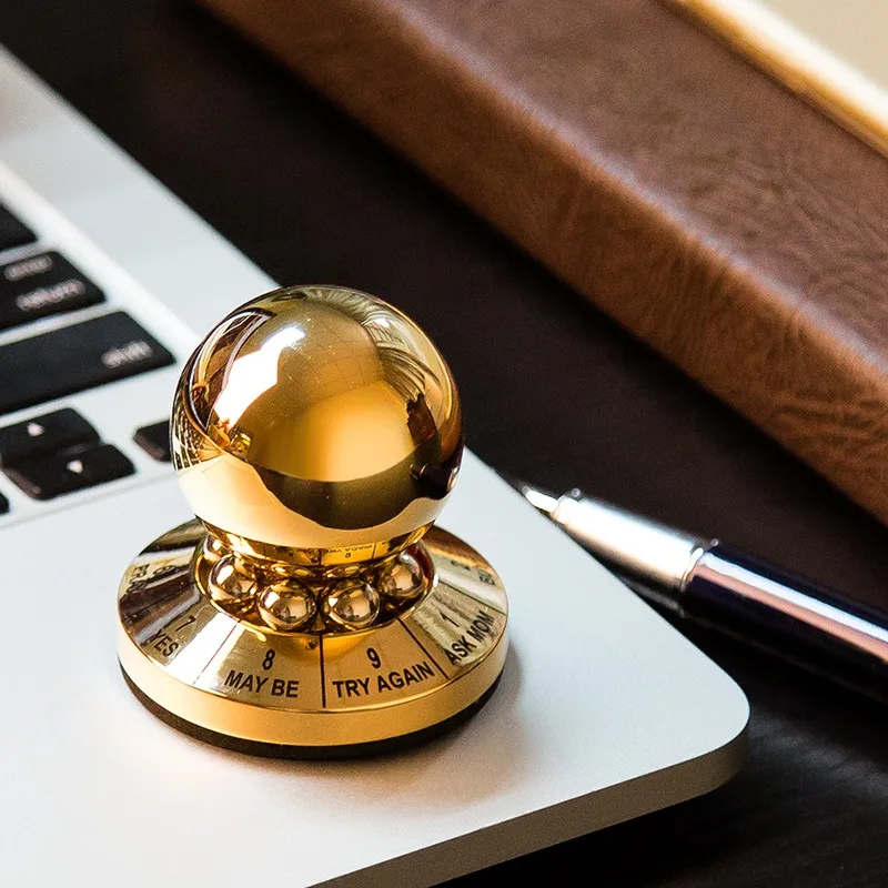Fidget Toy Prophecy Fate Decision Ball Home Office Finger Spinner Anti-Stress Decompression Desktop Decoration Gift Sensory Fidget Toy