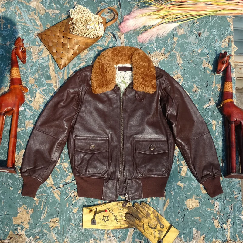 

Куртка мужская кожаная облегающая со съемным воротником, на зиму