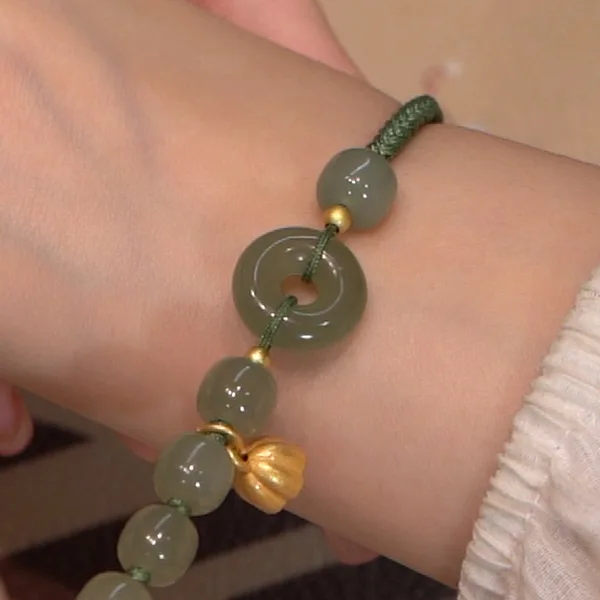 Hetian Jade Antike Armband Kreative Allgleiches Auspicious Niedliche Weibliche Temperamentvolle Mode Geschenke Femme armbänder frau – Detail 23