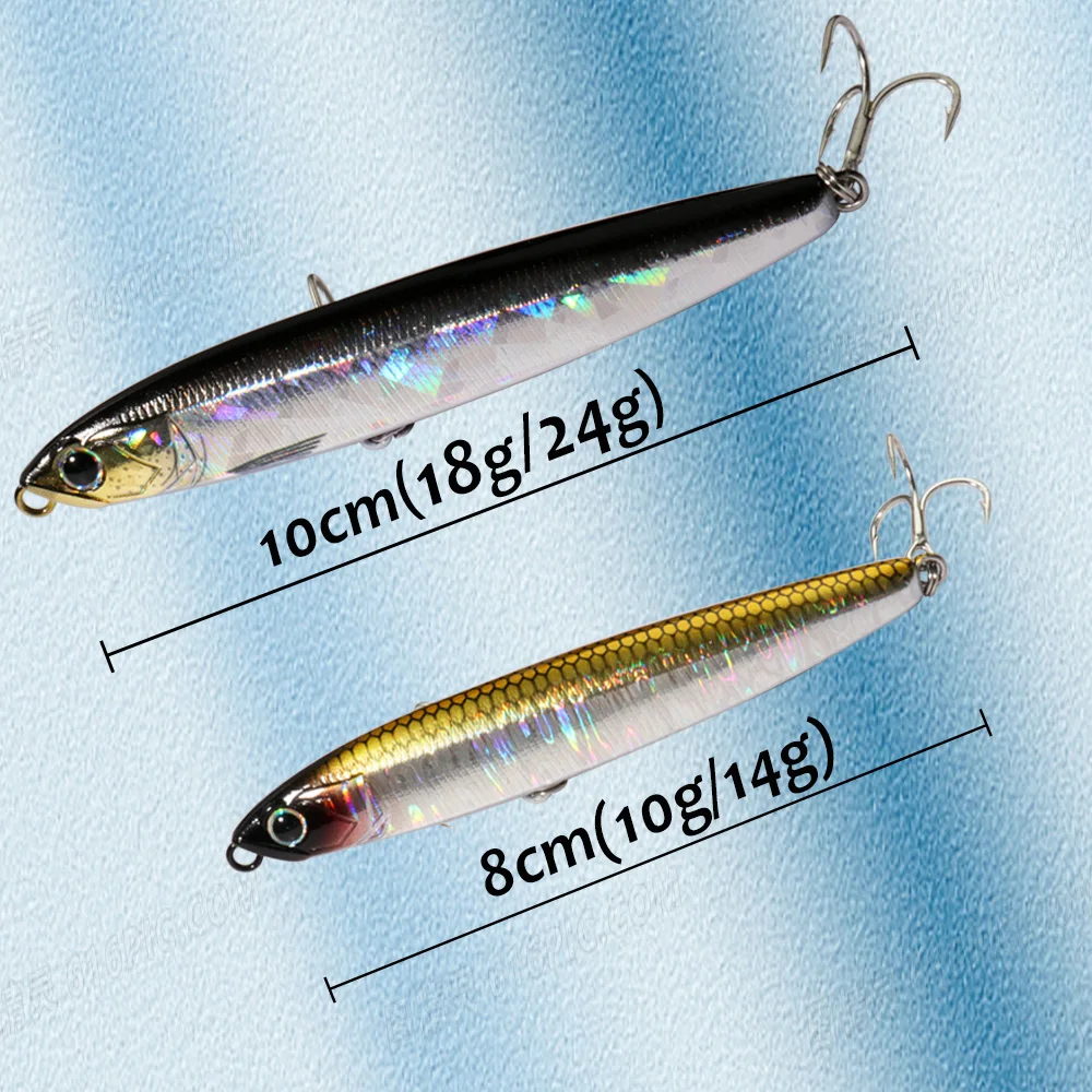 Sinking Pencil Bait 10g 14g 18g 24g Wobbler Trolling Carp Popper Pike  Swimbait Long Cast Minnow Pesca Tackle Sea Fishing Lure