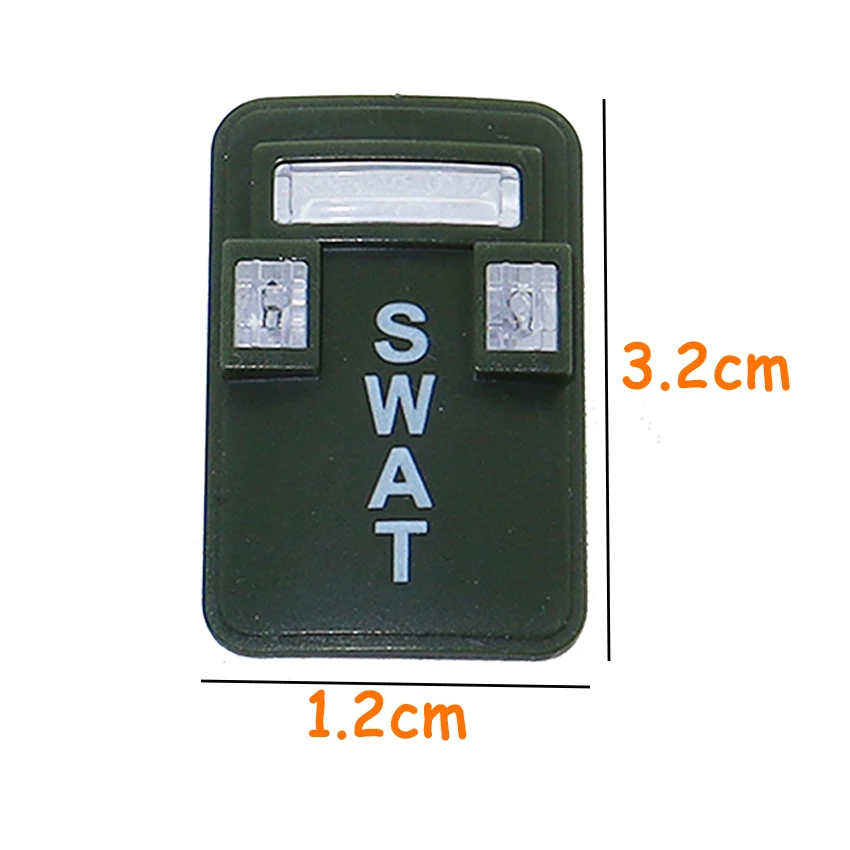 

WW2 Army Military Self Defense Armor Vest Shield SWAT Building Blocks Accessories Pack Battlefield Bunkers