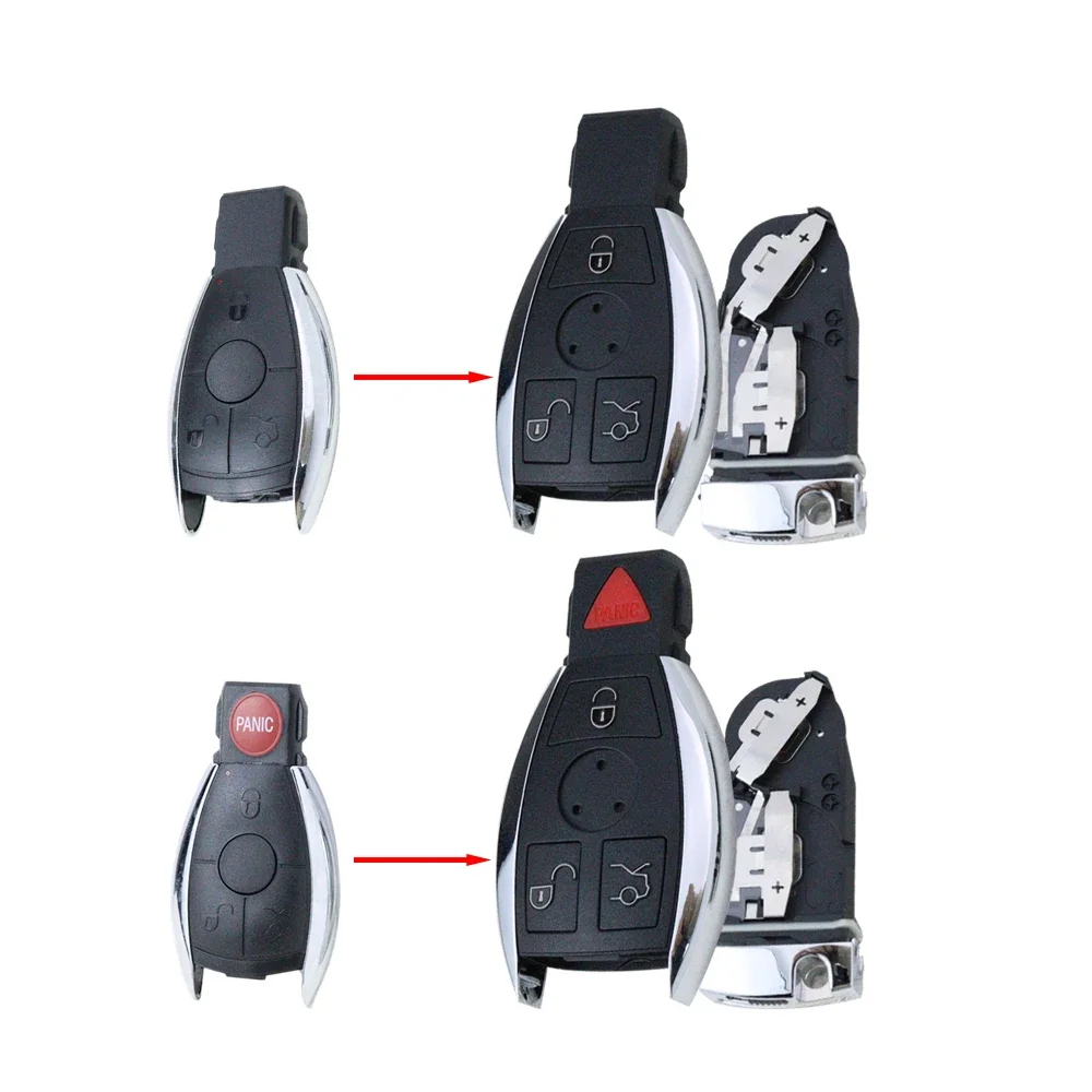 

Модификация корпус для ключей от автомобиля Fob обновленный чехол для ключа для Mercedes Benz A B C E S CL CLS CLA CLK W203 W204 W205 W210 W211 W212