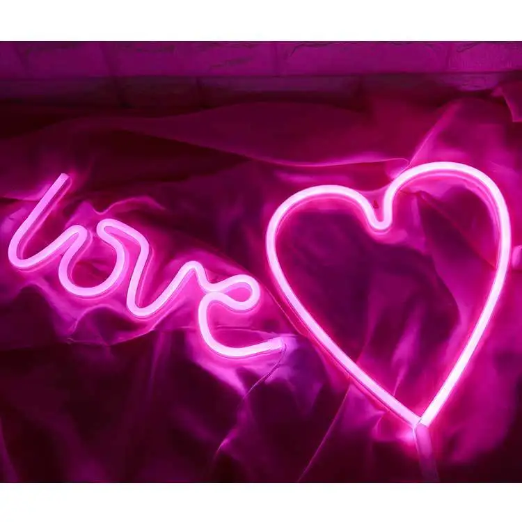 

Ins love neon room decorated with small night lights