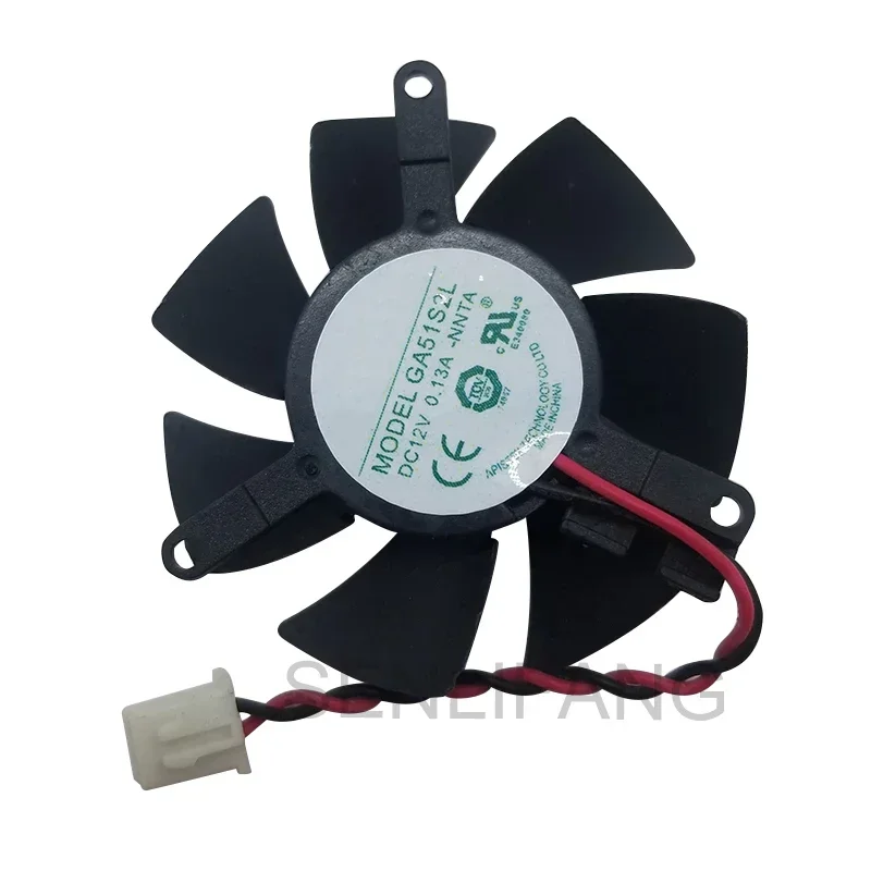 

Brand New Cooler GA51S2L DC12V 0.13A 2-Wire Cooling Fan