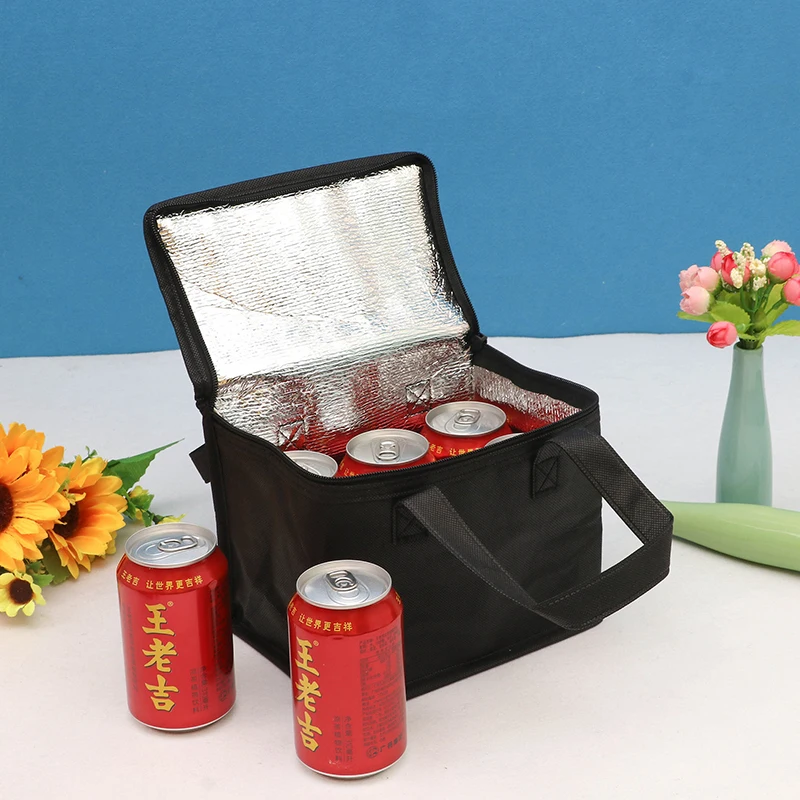 Portable Thermal Insulated Cooler Box Large Outdoor Camping Lunch Bento Bags Trips BBQ Meal Drink Zip Pack Picnic Supplies