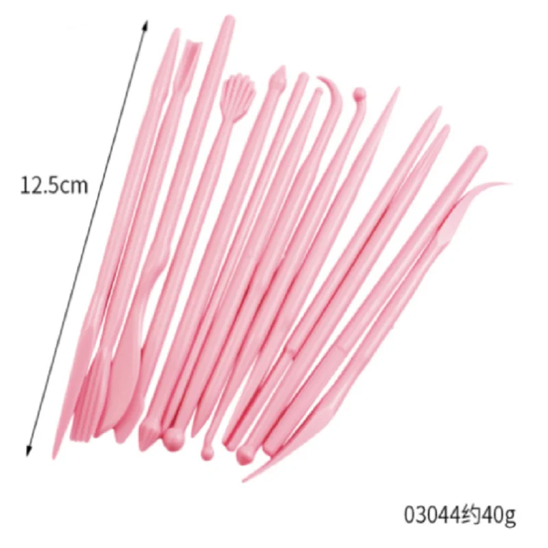 Plastic Clay Sculpting Set Wax Carving Pottery Tools Carving Sculpture Shaper Polymer Modeling Clay Tools 14Pcs